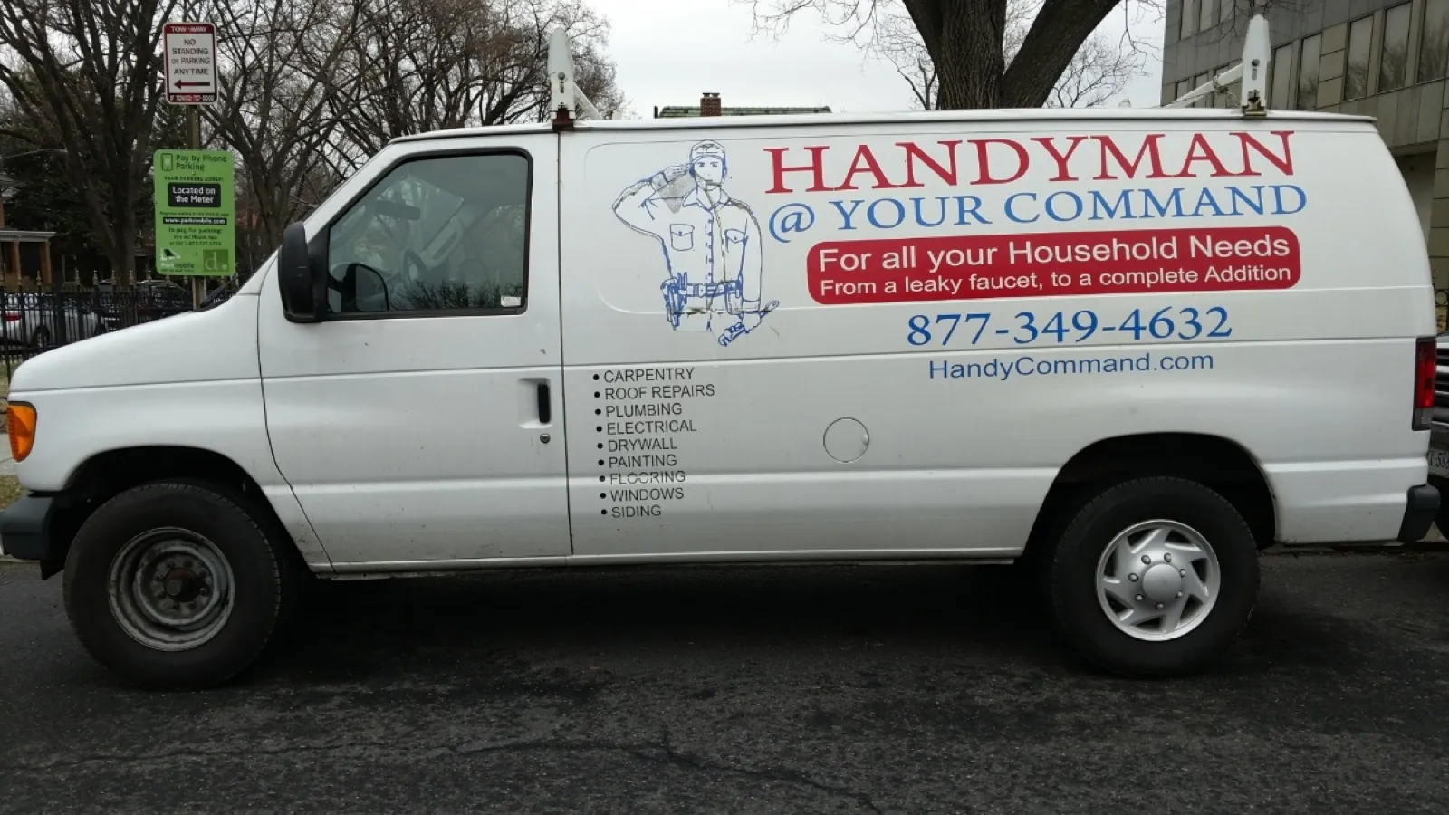Handyman At Your Command service van